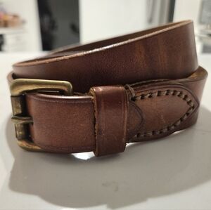 Polo Ralph Lauren Italian Saddle Leather Belt - 2118980-250, Size 34